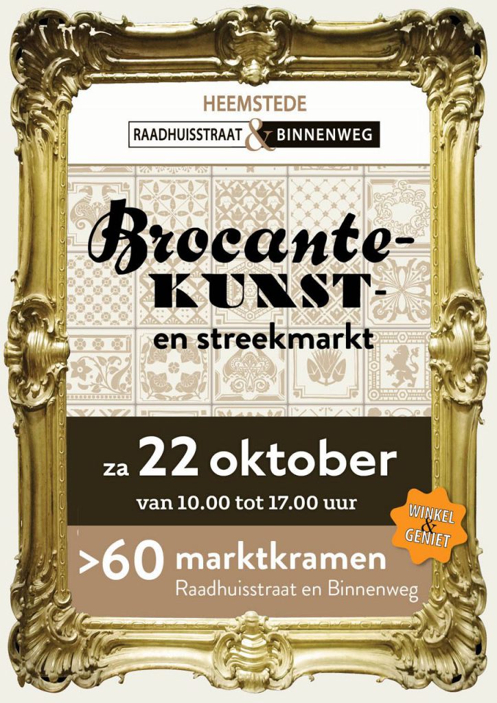 Brocante-, kunst- en streekmarkt – oktober 2016