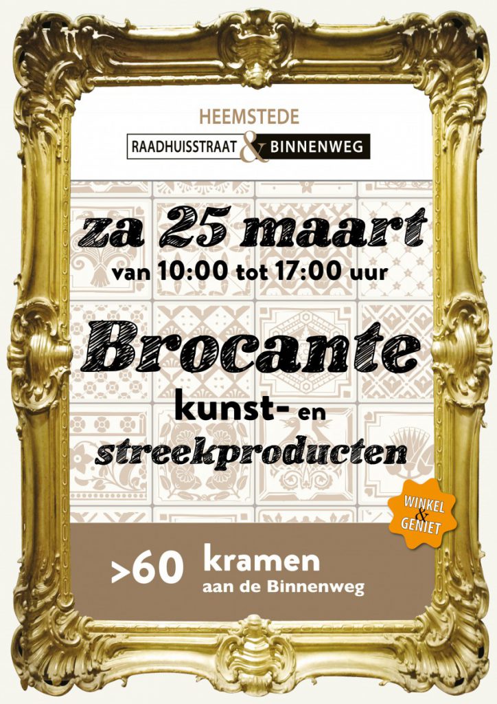 Brocante-, kunst- en streekmarkt – maart 2017