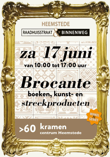 Brocante-, kunst- en streekmarkt – juni 2017