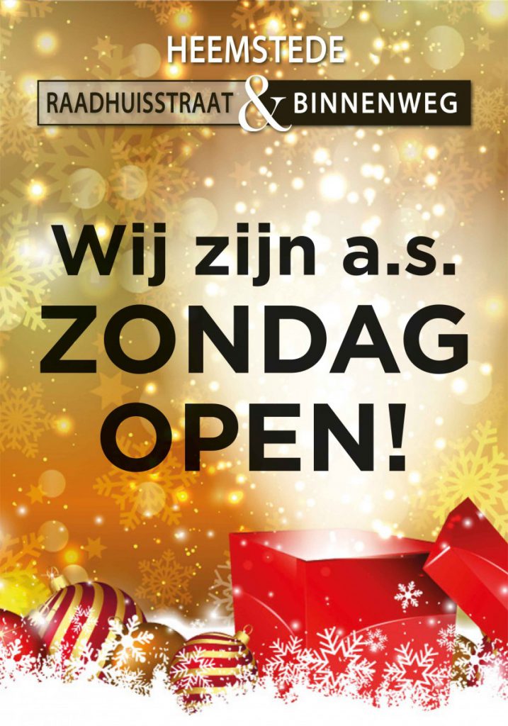 Extra zondagen open