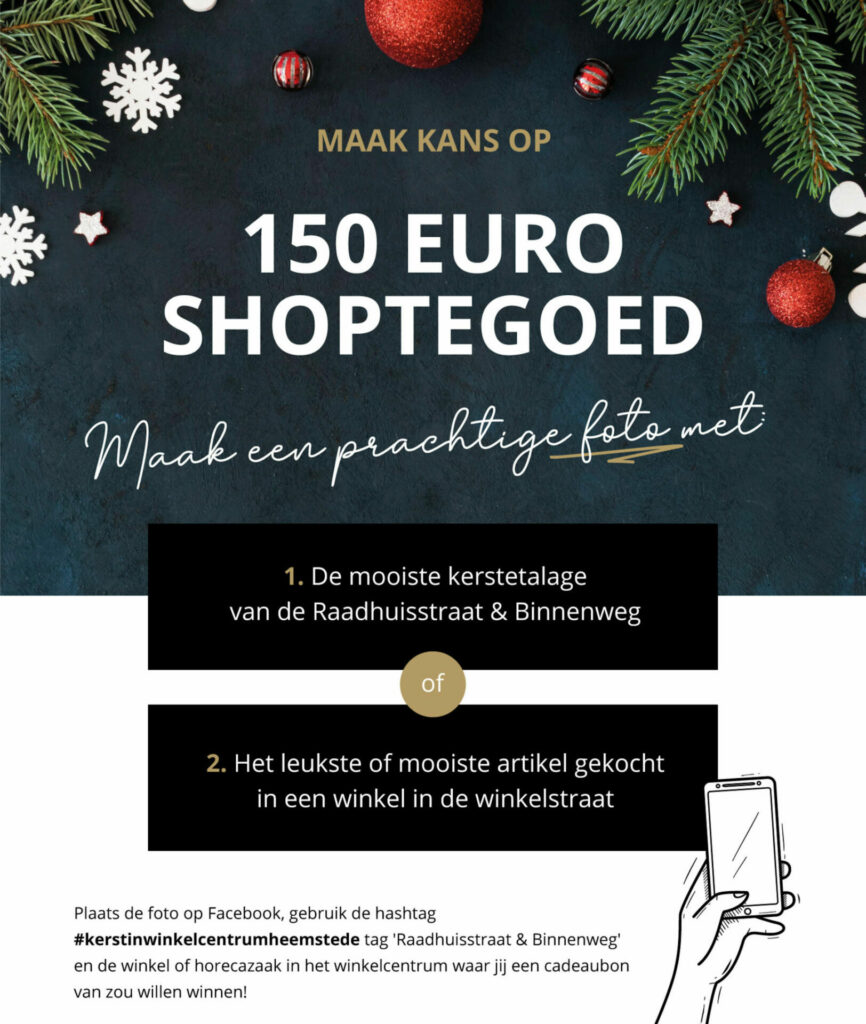 Fotowedstrijd op Facebook: Win 150 euro shoptegoed